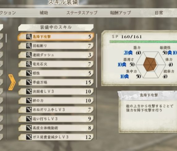 スキル 進撃の巨人2 final battle おすすめ